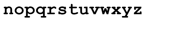 Courier New OS Bold Font LOWERCASE