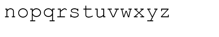 Courier PS Regular Font LOWERCASE