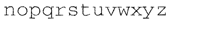 Courier Rough Regular Font LOWERCASE