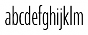 Coegit Compact Light Font LOWERCASE