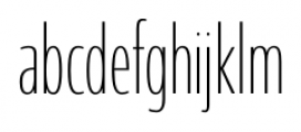 Coegit Compact Thin Font LOWERCASE