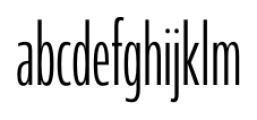 Coegit Compressed Light Font LOWERCASE