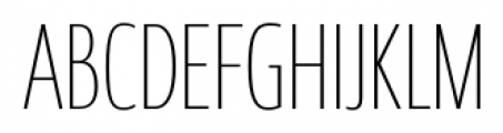 Coegit Condensed Thin Font UPPERCASE