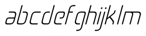 Cogan Rounded Light Oblique Font LOWERCASE