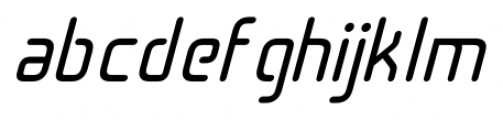 Cogan Rounded Oblique Font LOWERCASE