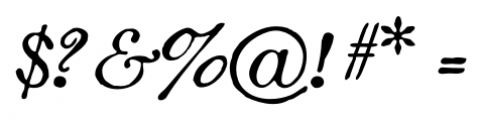 Coldstyle Italic Font OTHER CHARS