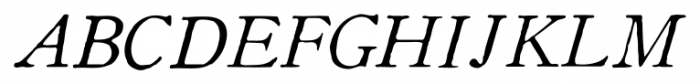 Coldstyle Italic Font UPPERCASE