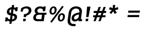 Colón Italic Font OTHER CHARS