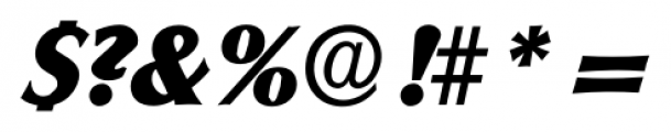 Columbia Serial Heavy Italic Font OTHER CHARS