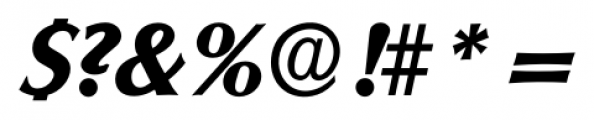 Columbia Serial Xbold Italic Font OTHER CHARS