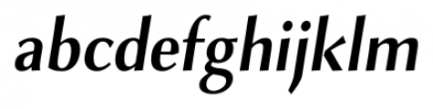 Combi Sans SemiBold Oblique Font LOWERCASE