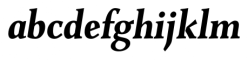 Combi Serif Bold Oblique Font LOWERCASE