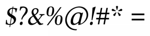 Combi Serif Book Oblique Font OTHER CHARS
