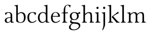 Combi Serif Light Font LOWERCASE