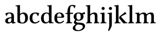 Combi Serif Medium Font LOWERCASE