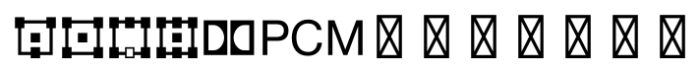 CombiSymbols Sound Mode Icons Font LOWERCASE