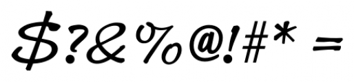 Comix Italic Font OTHER CHARS