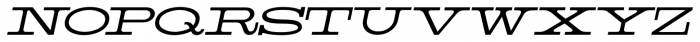 Commodore Oblique JNL Regular Font UPPERCASE