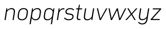 Compasse ExtraLight Italic Font LOWERCASE