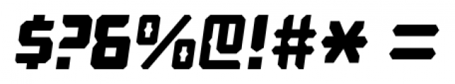 Computechnodigitronic Italic Font OTHER CHARS