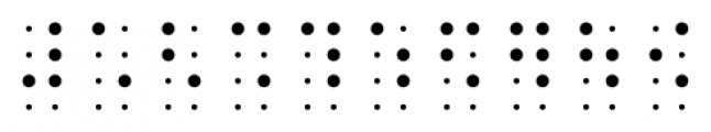 Confettis Braille Eight Dots Extra Light Font OTHER CHARS