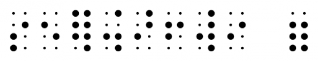 Confettis Braille Eight Dots Light Font OTHER CHARS
