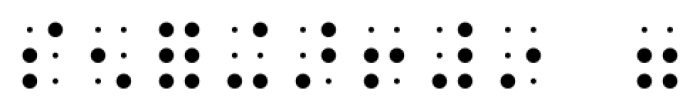 Confettis Braille Six Dots Light Font OTHER CHARS