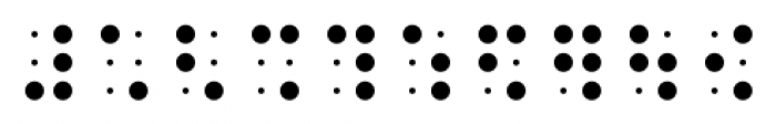 Confettis Braille Six Dots Regular Font OTHER CHARS