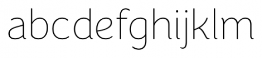 Congenial Ultra Light Font LOWERCASE