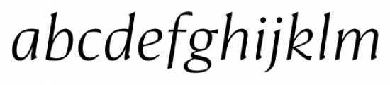 Conglomerate Light Italic Font LOWERCASE