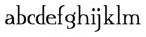 Consonant SRF Regular Font LOWERCASE