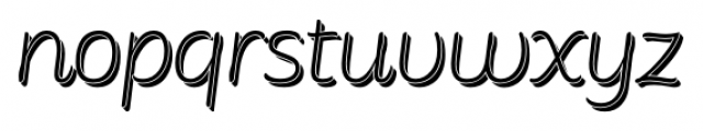 Consuelo Shadow Italic Font LOWERCASE