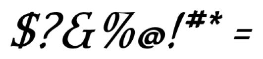 Contenu eBook Italic Font OTHER CHARS