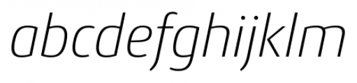 Conto Extra Light Italic Font LOWERCASE