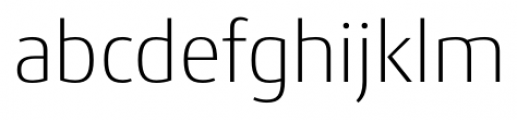 Conto Extra Light Font LOWERCASE