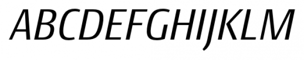 Conto Narrow Italic Font UPPERCASE