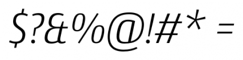 Conto Narrow Light Italic Font OTHER CHARS