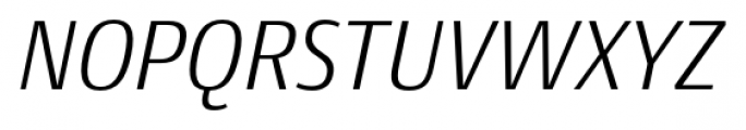 Conto Narrow Light Italic Font UPPERCASE