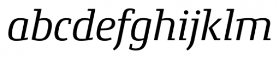 Conto Slab Italic Font LOWERCASE