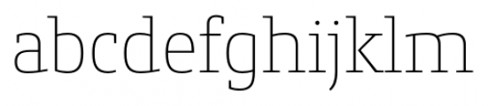 Conto Slab Thin Font LOWERCASE