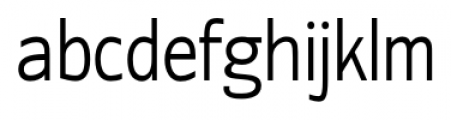 Contra Condensed Light Font LOWERCASE