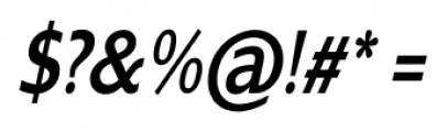 Contra Condensed Regular Italic Font OTHER CHARS