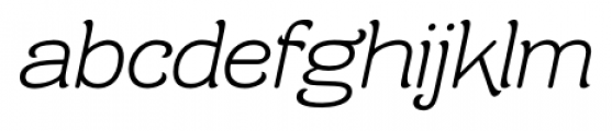 Contra Flare Light Italic Font LOWERCASE
