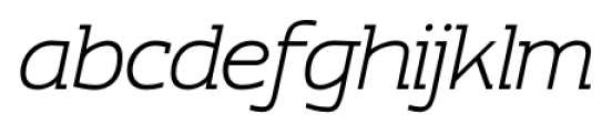 Contra Slab Light Italic Font LOWERCASE