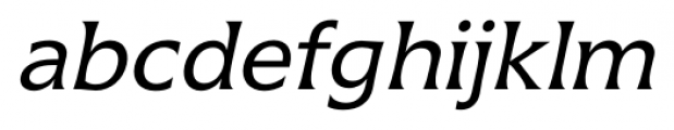 ConvexDT Oblique Font LOWERCASE