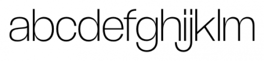Coolvetica ExtraLight Font LOWERCASE