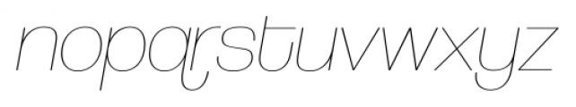 Coolvetica UltraLight Italic Font LOWERCASE