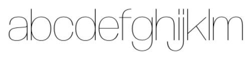Coolvetica UltraLight Font LOWERCASE