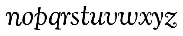 Cooper Old Style Italic Font LOWERCASE