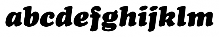 Cooper Std Black Italic Font LOWERCASE